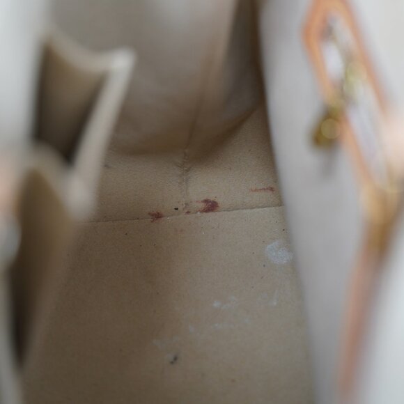 Louis Vuitton Neverfull Checkered Handbag, Navy/Ivory - Picture 10 of 13